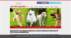 Desktop Screenshot of joethedogman.co.uk