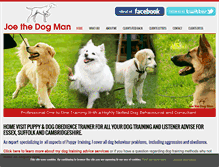 Tablet Screenshot of joethedogman.co.uk